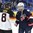 PLYMOUTH, MICHIGAN - APRIL 6: USA's Jocelyne Lamoureux-Davidson #17 and Germany's Julia Zorn #8 shake hands after an 11-0 USA semifinal round win at the 2017 IIHF Ice Hockey Women's World Championship. (Photo by Matt Zambonin/HHOF-IIHF Images)

